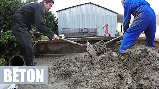 Coulage du béton de la semelle de fondation  2018 [upl. by Ailisec70]