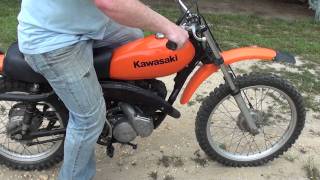 Kawasaki KD 125 2 stroke dirtbike [upl. by Hally415]