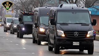 Ontario Provincial Police Tactics amp Rescue Unit  Arriving In Kingsville ON  2024 [upl. by Fabyola]