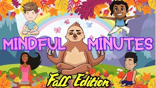 Beginner Box Breathing Mindful Minutes Brain Break  Fall Edition [upl. by Bradshaw659]