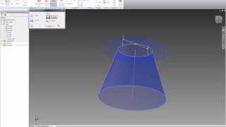 Tutorial  Cone Spiral in Autodesk Inventor [upl. by Malilliw]