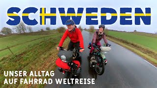 Rausgefahren Unser Alltag auf Fahrrad Weltreise  7 Tage Doku in Schweden  Insta360 ONE R [upl. by Clary942]