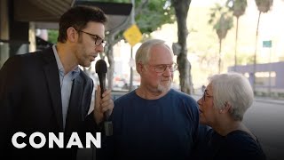 Sacha Baron Cohen Asks People On The Street What They Think Of Sacha Baron Cohen  CONAN on TBS [upl. by Dutch26]