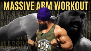 Massive Arms Workout Video II Biki Singh [upl. by Essiralc670]