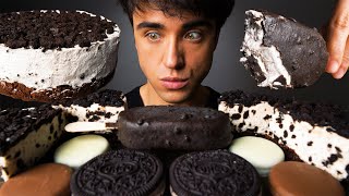 ASMR OREO ICE CREAM SANDWICH OREO COOKIES AND CREAM ICE CREAM OREO CHEESECAKE amp CHOCOLATE COOKIES [upl. by Jacquenetta313]