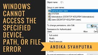 Windows Cannot Access the Specified Device Path or File Error  FIX [upl. by Aivato379]