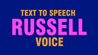 Text to Speech Voices Russell Voice  IVONA VOICE [upl. by Isidoro910]