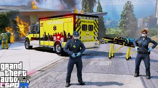 Working Fire Ambulance Duty in GTA 5 [upl. by Callista299]