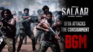 Salaar BGM–Deva Attacks The Consignment  RaviBasrur  PrasanthNeel  VijayKiragandur  HombaleFilms [upl. by Elliott288]