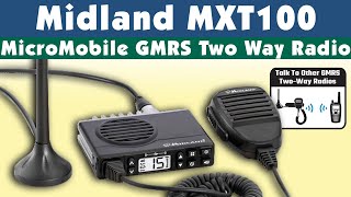 Midland MXT100 Micro Mobile GMRS Two Way Radio Preview [upl. by Beera24]