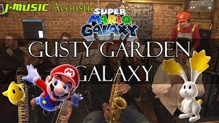 quotGusty Garden Galaxyquot Super Mario Galaxy LIVE Jazz Cover  JMUSIC Pocket Band [upl. by Anaek]