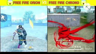 FREE FIRE CHRONO 😱🆚 FREE FIRE ORION  charecter vs character [upl. by Suiradel998]