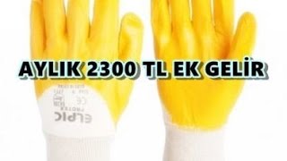 Evde İş Eldiveni Paketleme 2300 TL Kazanmak [upl. by Jayson]