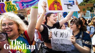 Climate strike huge crowds turn out for climate protests in Australia and AsiaPacific [upl. by Aitnecserc267]