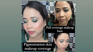 Pigmentation skin perfect coverage base  pigmentation skin pey makeup [upl. by Shu832]