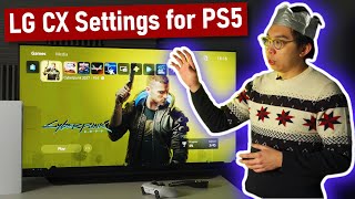 LG CX OLED Best Picture Settings for PS5 Gaming [upl. by Hills]