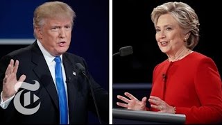 First Presidential Debate  Election 2016  The New York Times [upl. by Nalhsa]