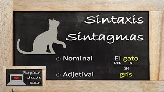 LENGUA Sintaxis  Sintagmas y tipos [upl. by Houlberg]