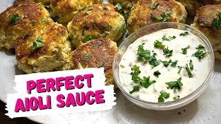 Aioli Sauce for Crab Cake  Sauce for Seafood  How to Make Aioli Sauce  Dipping Sauce Recipe [upl. by Murage48]