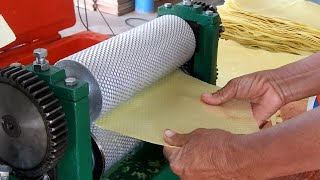 Small scale produced beeswax foundation sheets machine [upl. by Jacinthe]