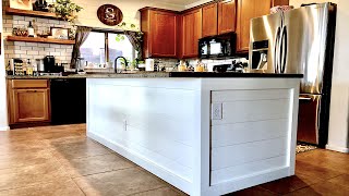 How to Shiplap a kitchen Island [upl. by Winebaum634]