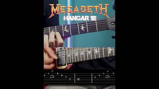 Hangar 18  Megadeth  Intro With Tabs [upl. by Mickey]