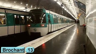 Métro de Paris  Brochant  Ligne 13  RATP MF77 [upl. by Tsui958]