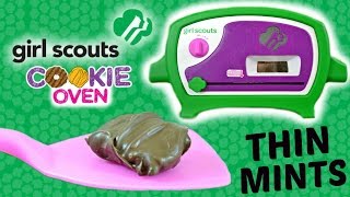 GIRL SCOUTS COOKIE OVEN How To Bake Thin Mint Girl Scout Cookies DIY [upl. by Ihcur]