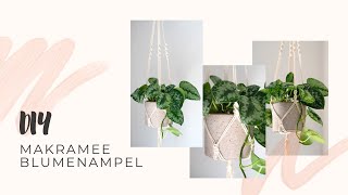 Makramee Blumenampel  Schritt für Schritt Anleitung I DIY [upl. by Mcgrody]