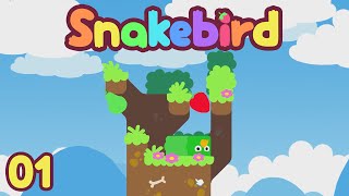 Snakebird 01 Puzzles Are Fun Levels 16 [upl. by Bo]