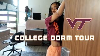 COLLEGE FRESHMAN DORM TOUR  VIRGINIA TECH [upl. by Ahsito102]