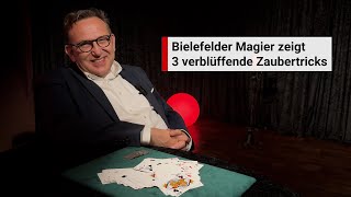 Bielefelder Magier zeigt drei verblüffende Zaubertricks [upl. by Adyela]