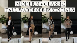 FALL WARDROBE ESSENTIALS  MODERN  CLASSIC WARDROBE  HOUSE OF VALENTINA [upl. by Ema]