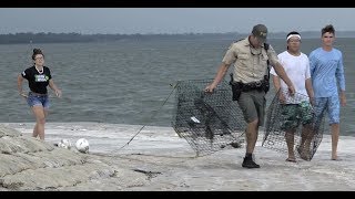 Great day Crabbing with a huge Citation from the FWC [upl. by Hairim]