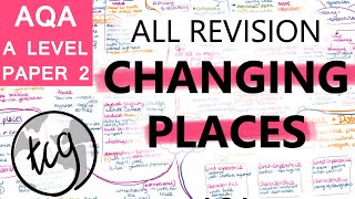 REVISION PAPER 2 I AQA GEOGRAPHY A LEVEL I Changing Places I Full topic [upl. by Eceinej]