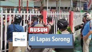 Rusuh di Lapas Sorong Napi Minta Rapid Test [upl. by Janus]