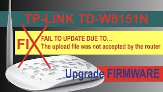 Cara Upgrade Firmware modem TPLink TDW8151N [upl. by Yentnuoc960]