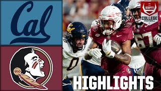 California Golden Bears vs Florida State Seminoles  Full Game Highlights  ESPN College Football [upl. by Alhsa]