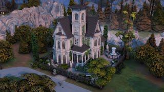 Vampires haunted home  The Sims 4 Speed build [upl. by Lerat]