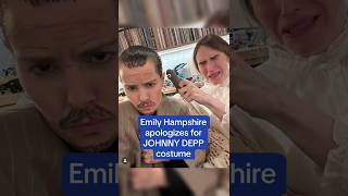 Schitts Creek Star Emily Hampshire Apologizes for Johnny Depp Halloween Costume shorts apology [upl. by Hertberg]