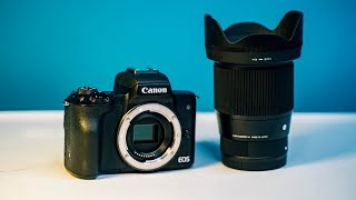 Best Lens for Canon M50 — Sigma 16mm 14 Review and Video Test [upl. by Ress]