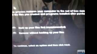 How to restore HP Compaq Presario CQ 56 back to factory settings [upl. by Attenaj]