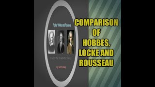 Comparison of HobbesLocke and Rousseau philosophyphilosophypolitical science [upl. by Walt911]