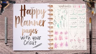 How to make Happy Planner pages with your Cricut [upl. by Brodsky]