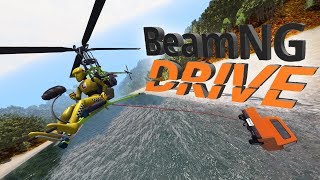 BeamNGdrive  Mini Helicopter MADNESS  DH Super Gnat  BeamNG Drive Gameplay Highlights [upl. by Medin891]