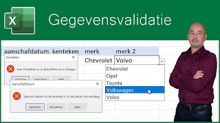 Gegevensvalidatie [upl. by Ellivnarg]