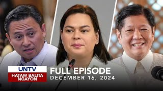 UNTV Hataw Balita Ngayon  December 16 2024 [upl. by Guzel]