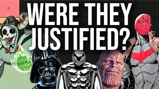 Were These Villains Justified Tier List [upl. by Curran]