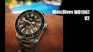 Watchdives WD1967 Sharkmaster V2 Watch Review [upl. by Abdu]