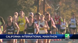 Runners Fans Fill Sacramento Streets For California International Marathon [upl. by Mcclish]